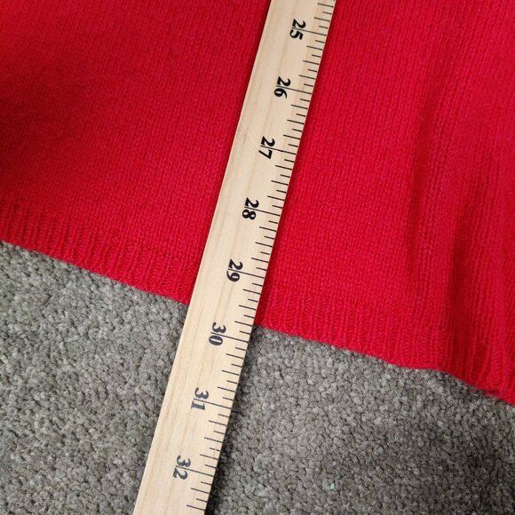 Zaket & Plover Women's Sweater Size S Red Cashmere Wool Cotton Viscose Casual - Picture 9 of 9